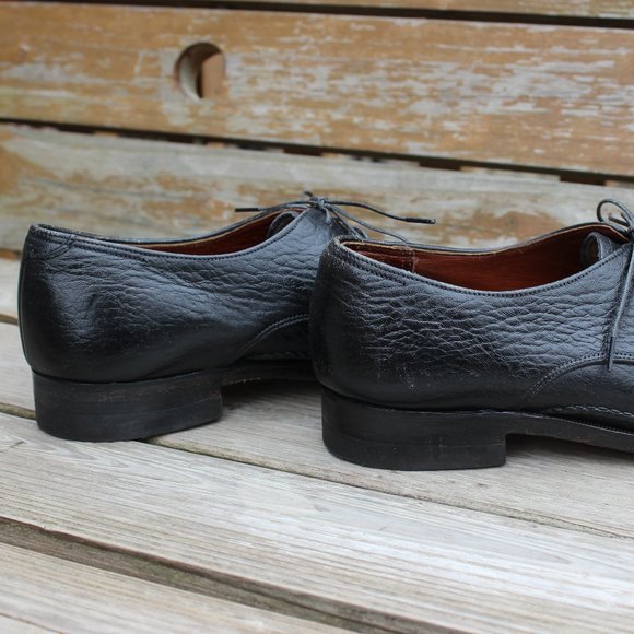 Vintage Dack's Black Prairie Oxhide Leather, Men's 7.5 D, Made in Canada - Picture 7 of 12